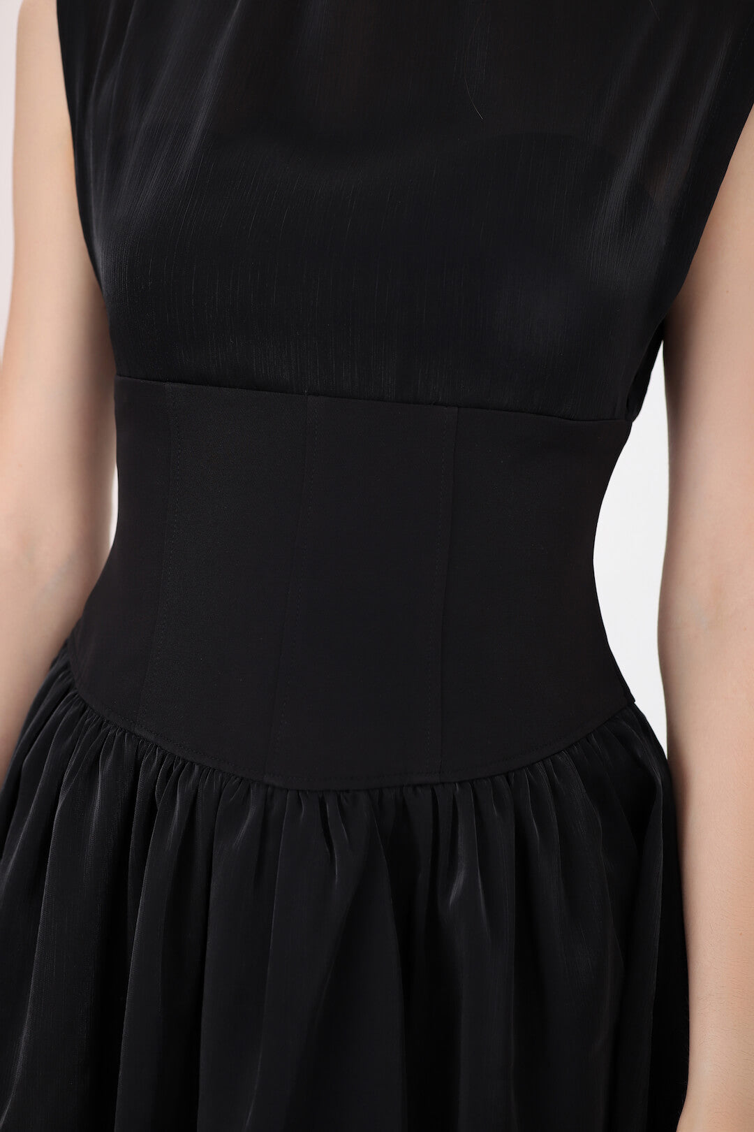 Tiffany Waist Dress in Black